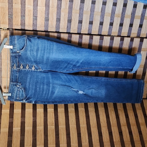 Copperflash button up ankle jeans - Picture 1 of 8